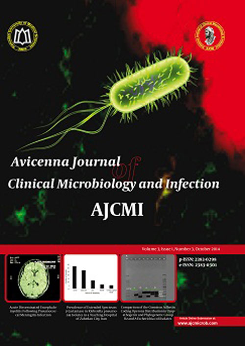 Avicenna Journal of Clinical Microbiology and Infection - Volume:2 Issue: 3, Aug 2015