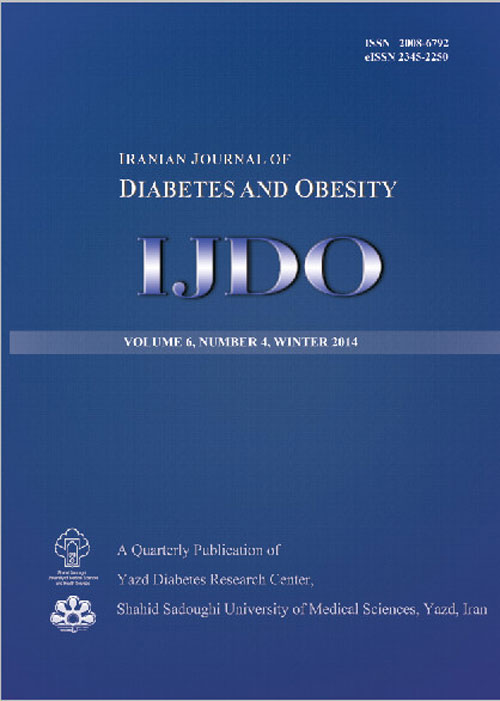 Diabetes and Obesity - Volume:6 Issue: 4, Winter 2014