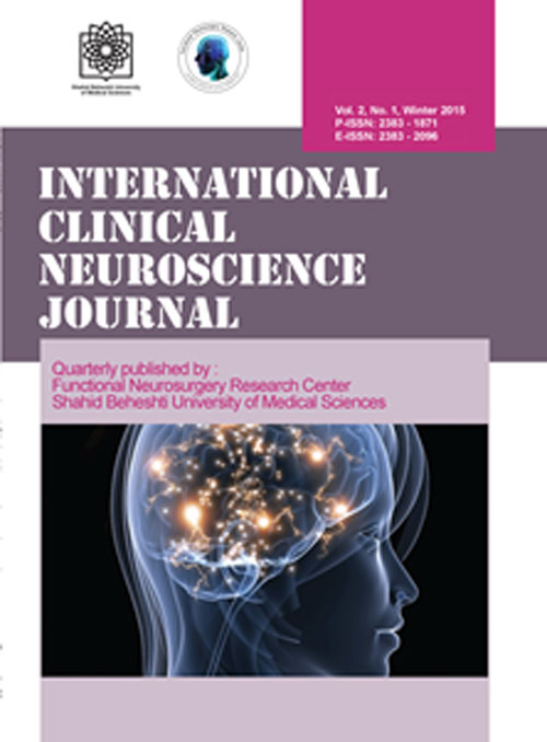 Clinical Neuroscience Journal - Volume:2 Issue: 2, Spring 2015