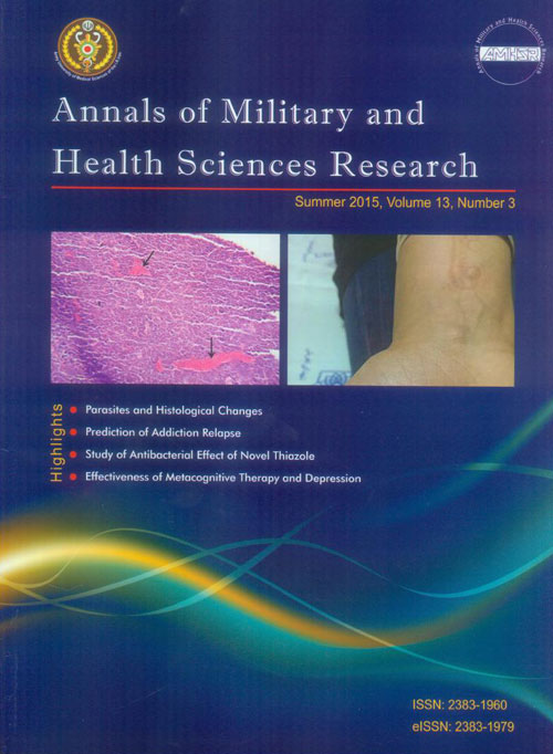Annals of Military and Health Sciences Research - Volume:13 Issue: 3, Summer 2015