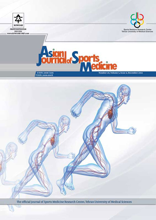 Sports Medicine - Volume:6 Issue: 4, Dec 2015