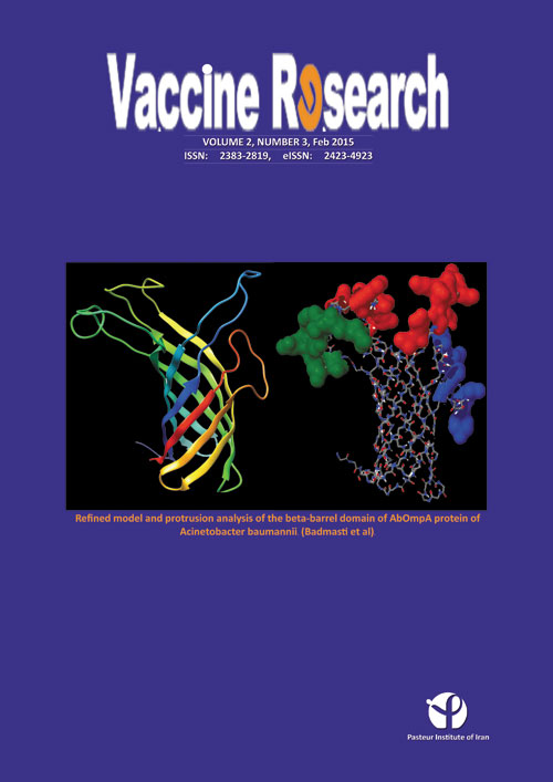 Vaccine Research - Volume:2 Issue: 1, Winter and Spring 2015