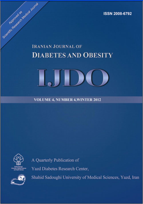 Diabetes and Obesity - Volume:7 Issue: 2, Summer 2015