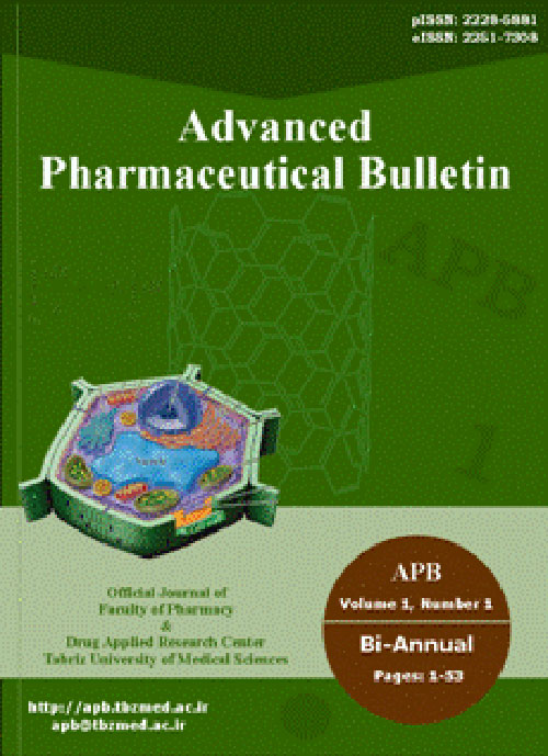 Advanced Pharmaceutical Bulletin - Volume:6 Issue: 1, Mar 2016