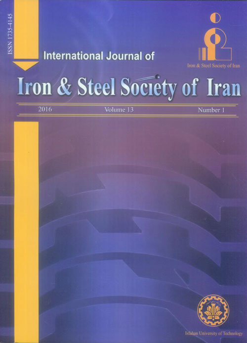 Iron and steel society of Iran - Volume:13 Issue: 1, Winter and Spring 2016