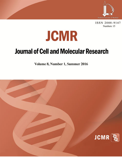 Cell and Molecular Research - Volume:8 Issue: 1, Summer and Autumn 2016