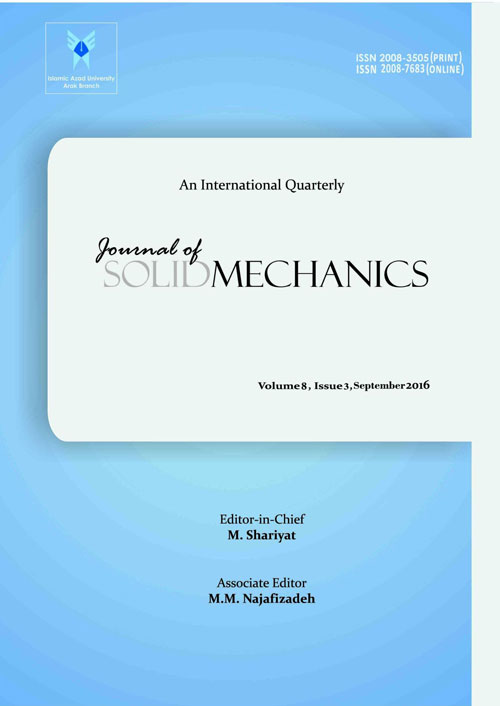 Solid Mechanics - Volume:8 Issue: 3, Summer 2016