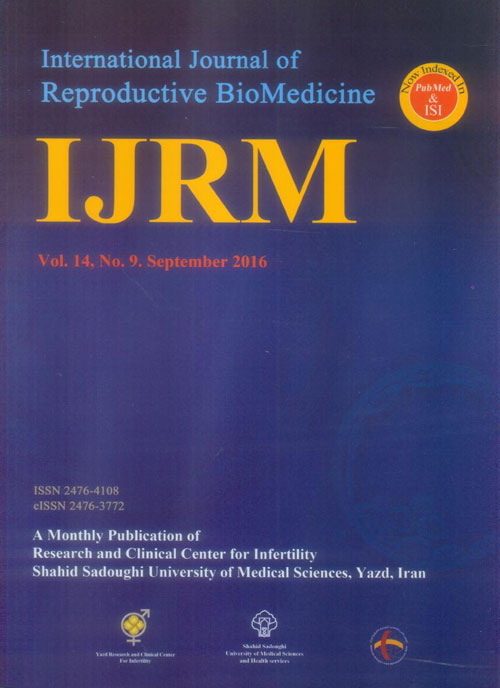 Reproductive BioMedicine - Volume:14 Issue: 9, Sep 2016