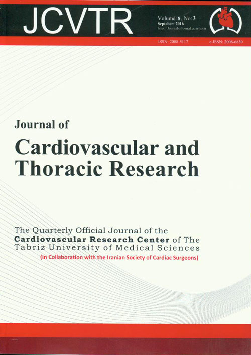 Cardiovascular and Thoracic Research - Volume:8 Issue: 3, Sep 2016