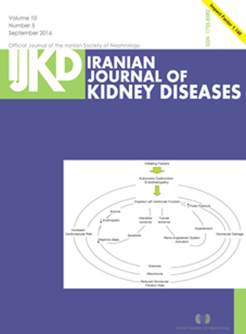 Kidney Diseases - Volume:10 Issue: 5, Sep 2016