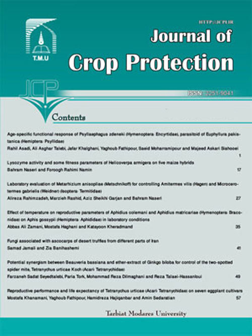 Crop Protection - Volume:5 Issue: 4, Dec 2016
