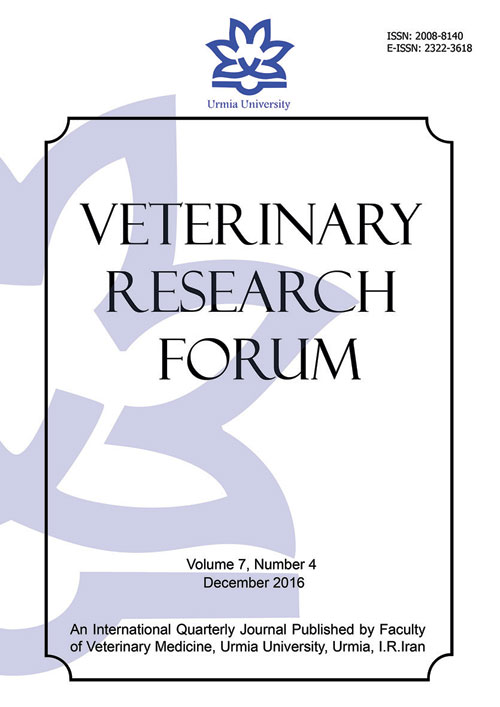 Veterinary Research Forum - Volume:7 Issue: 4, Autumn 2016