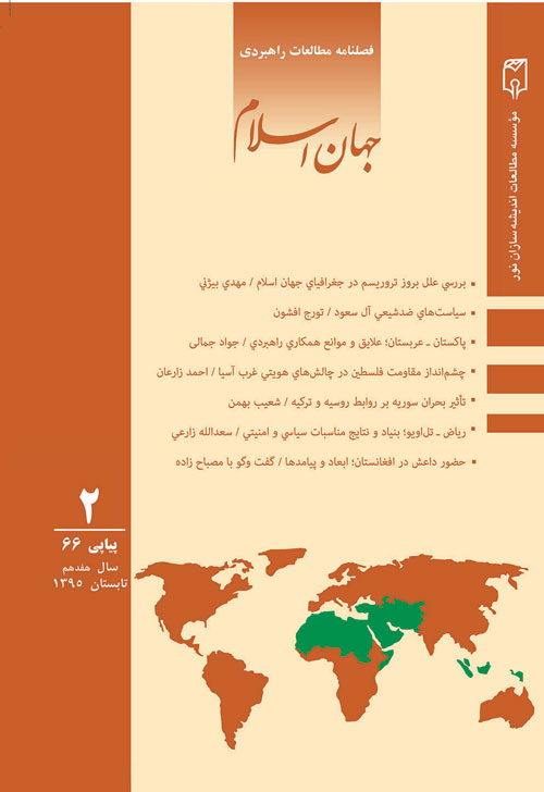 مطالعات راهبردی جهان اسلام - سال هفدهم شماره 2 (پیاپی 66، تابستان 1395)