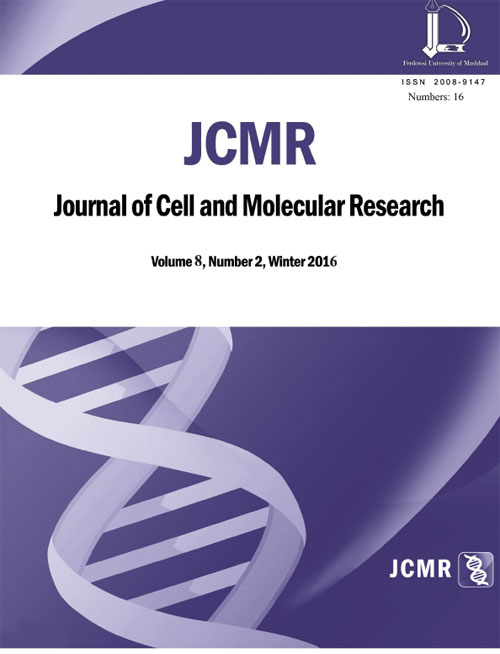 Cell and Molecular Research - Volume:8 Issue: 2, Winter and Spring 2016