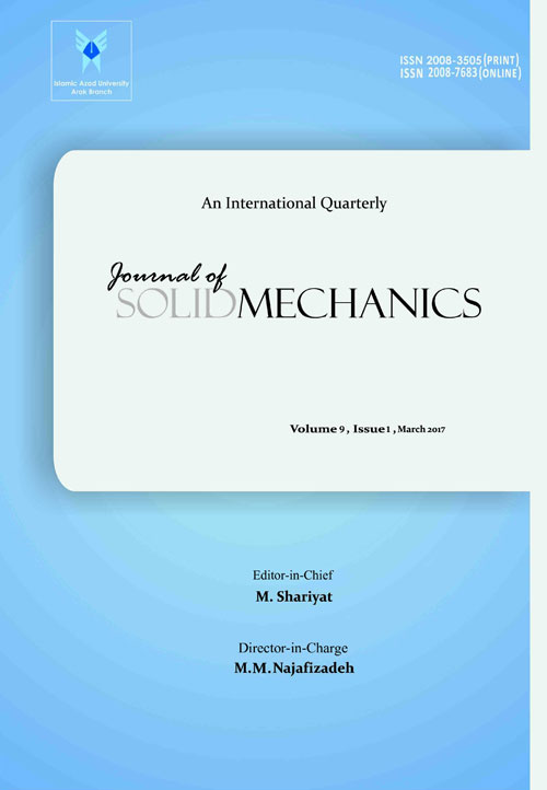 Solid Mechanics - Volume:9 Issue: 1, Winter 2017