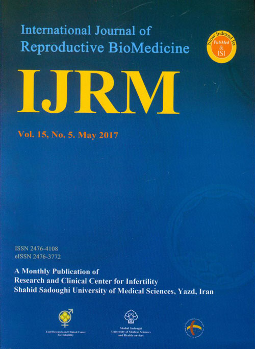 Reproductive BioMedicine - Volume:15 Issue: 5, May 2017