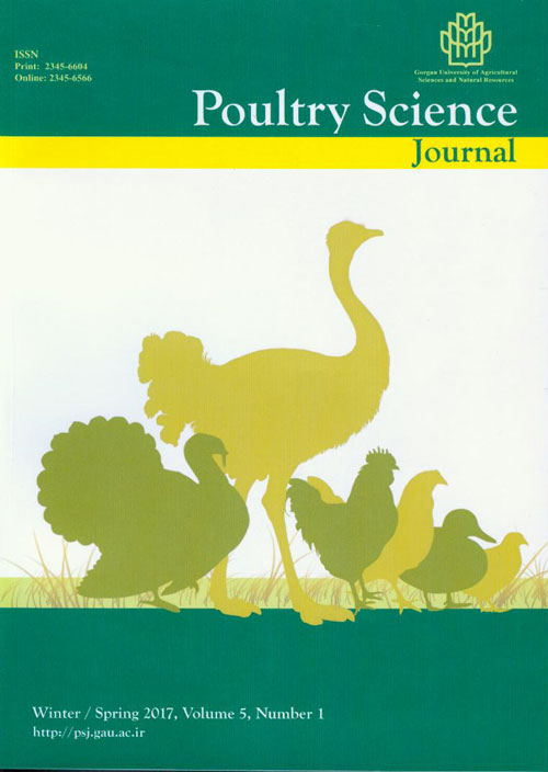 Poultry Science Journal - Volume:5 Issue: 1, Winter-Spring 2017
