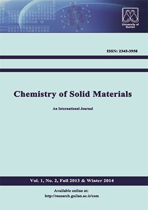 Chemistry of Solid Materials - Volume:2 Issue: 2, Spring 2015