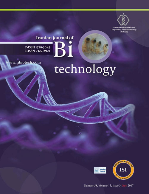 Biotechnology - Volume:15 Issue: 3, Summer 2017