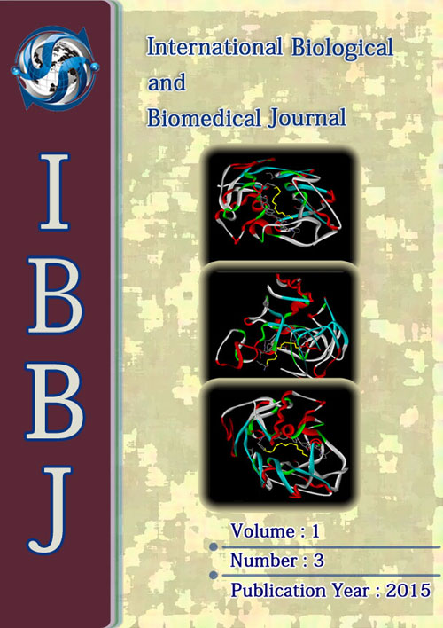 Biological and Biomedical Journal - Volume:1 Issue: 3, Summer 2015