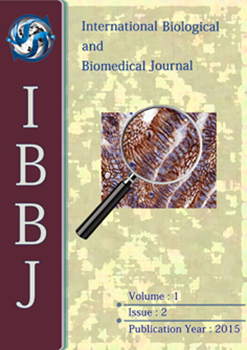 Biological and Biomedical Journal - Volume:1 Issue: 2, Spring 2015