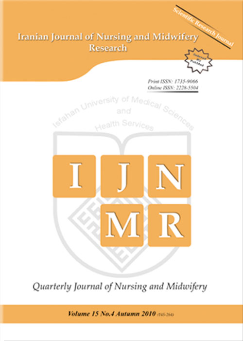 Nursing and Midwifery Research - Volume:22 Issue: 6, Nov 2017