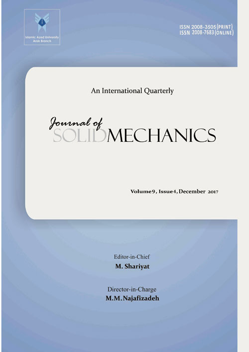 Solid Mechanics - Volume:9 Issue: 4, Autumn 2017