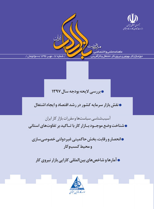 مدیریت بازار کار ایران - پیاپی 17 (مهر 1396)