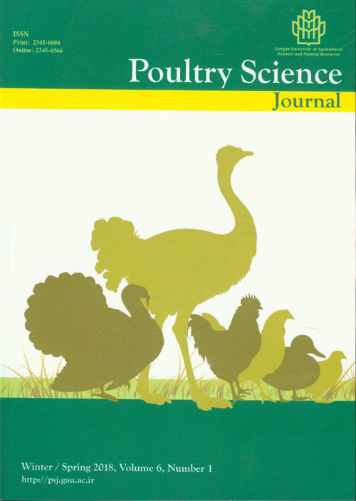 Poultry Science Journal - Volume:6 Issue: 1, Winter-Spring 2018