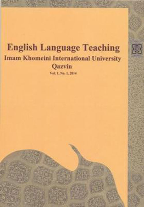 Modern Research in English Language Studies - Volume:1 Issue: 3, Summer 2014