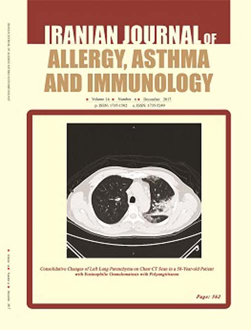 Allergy, Asthma and Immunology - Volume:17 Issue: 4, Aug 2018