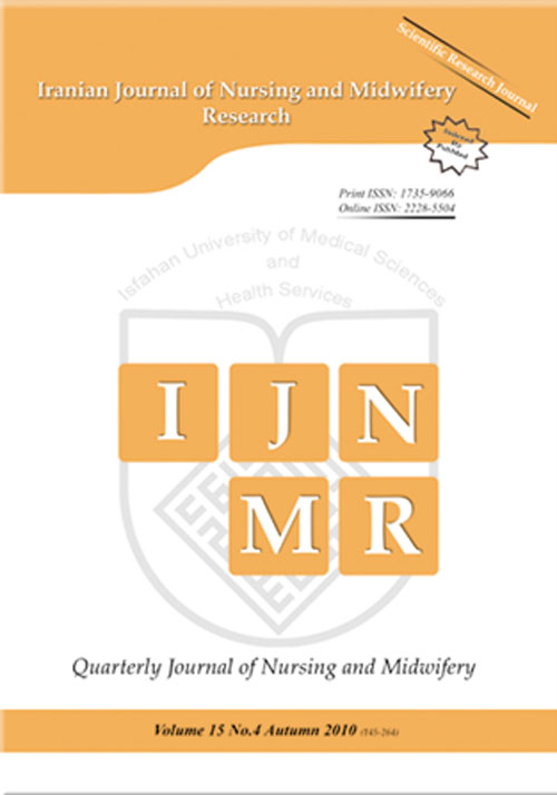 Nursing and Midwifery Research - Volume:23 Issue: 6, Nov-Dec 2018
