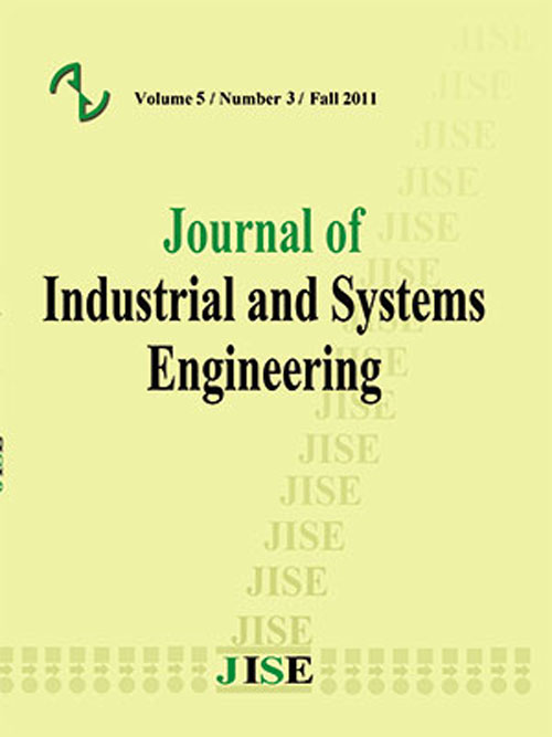 Industrial and Systems Engineering - Volume:11 Issue: 4, Autumn 2018