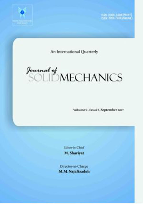 Solid Mechanics - Volume:10 Issue: 4, Autumn 2018