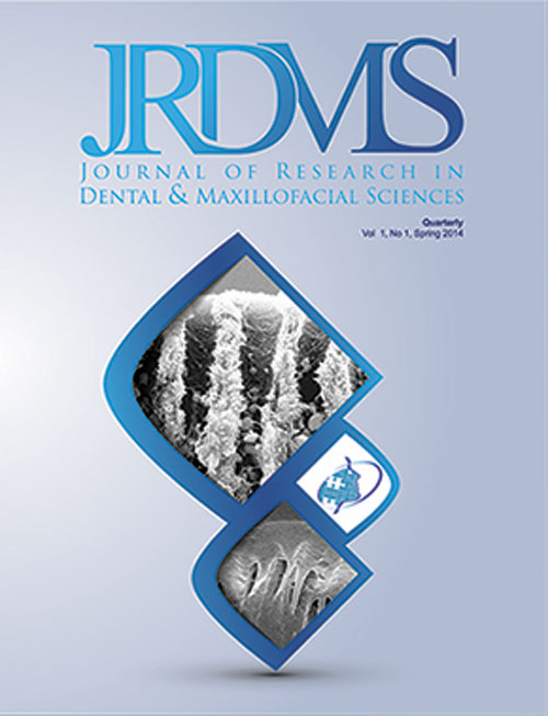 Research in Dental and Maxillofacial Sciences - Volume:3 Issue: 4, Autumn 2018
