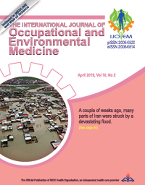 Occupational and Environmental Medicine - Volume:10 Issue: 2, Apr 2019