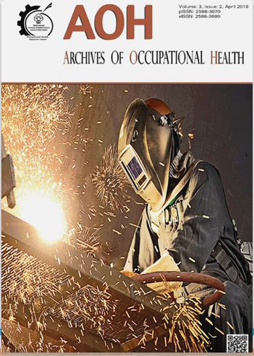 Archives Of Occupational Health - Volume:3 Issue: 2, Apr 2019