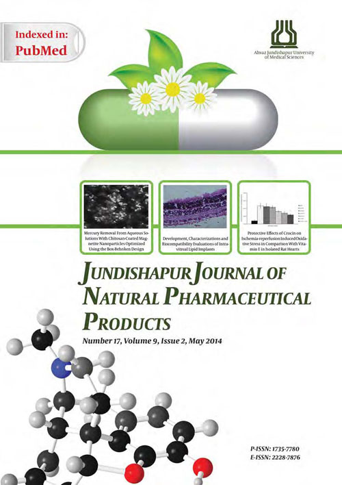 Jundishapur Journal of Natural Pharmaceutical Products - Volume:14 Issue: 2, May 2019