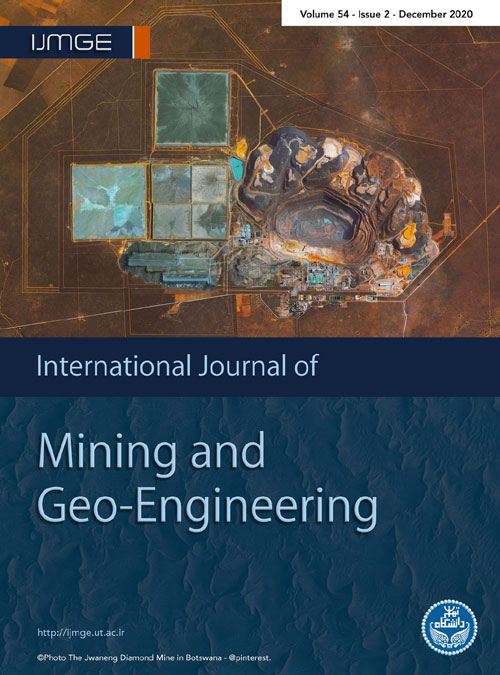 Mining & Geo-Engineering - Volume:54 Issue: 2, Summer-Autumn 2020