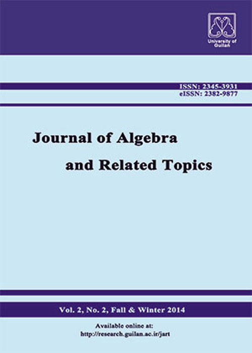 Algebra and Related Topics - Volume:7 Issue: 2, Autumn 2019
