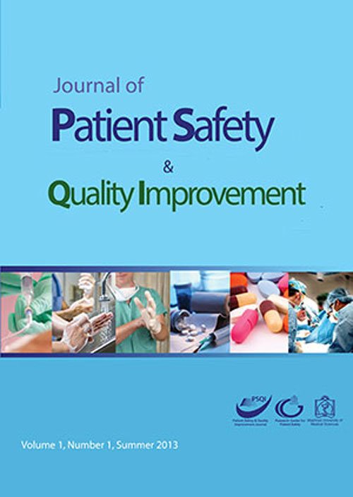Patient safety and quality improvement - Volume:8 Issue: 3, Summer 2020
