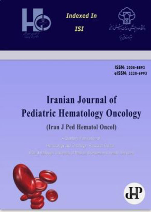 Pediatric Hematology and Oncology - Volume:11 Issue: 4, Autumn 2021