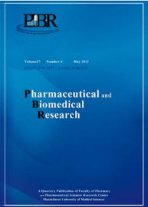 Pharmaceutical and Biomedical Research - Volume:7 Issue: 4, Dec 2021