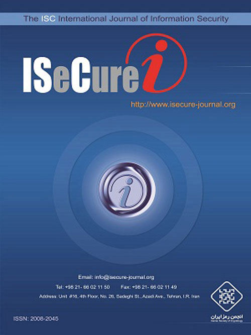 Information Security - Volume:14 Issue: 1, Jan 2022