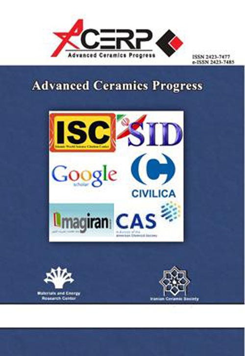 Advanced Ceramics Progress - Volume:8 Issue: 1, Winter 2022