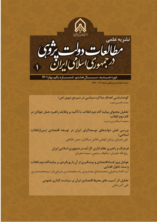 دولت پژوهی ایران معاصر - سال هشتم شماره 1 (بهار 1401)