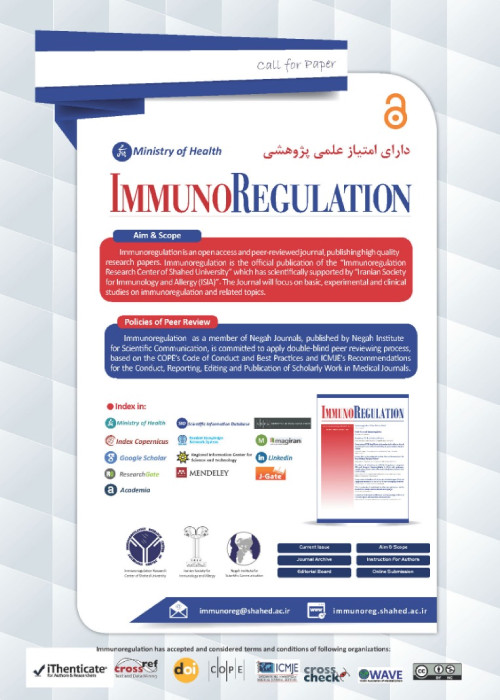 Immunoregulation - Volume:5 Issue: 1, Summer 2022