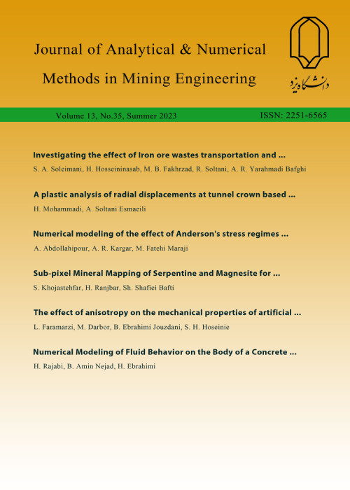 روش های تحلیلی و عددی مهندسی معدن - پیاپی 35 (Summer 2023)