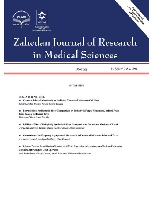 Zahedan Journal of Research in Medical Sciences - Volume:26 Issue: 1, Jan 2024