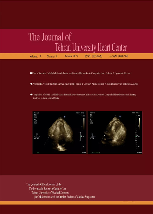 Tehran University Heart Center - Volume:18 Issue: 4, Oct 2023